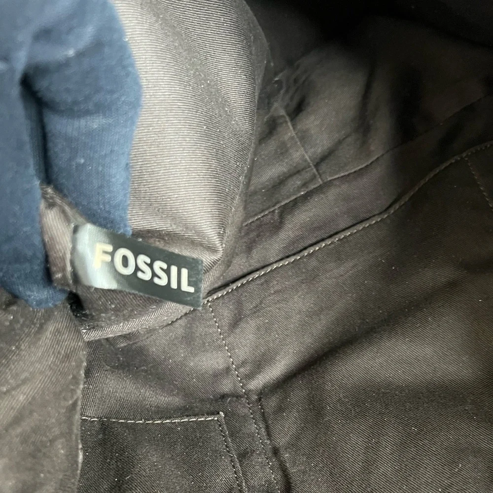 Fossil Men’s Leather Estate Messenger East West Brown Messenger Bag - Picture 15 of 16